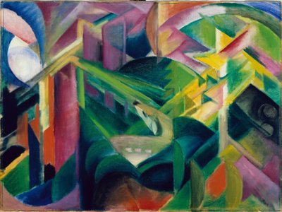 Manastır Bahçesindeki Geyik by Franz Marc