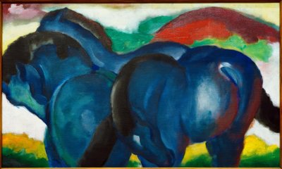 küçük mavi atlar by Franz Marc