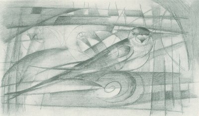 Bir kırlangıç by Franz Marc