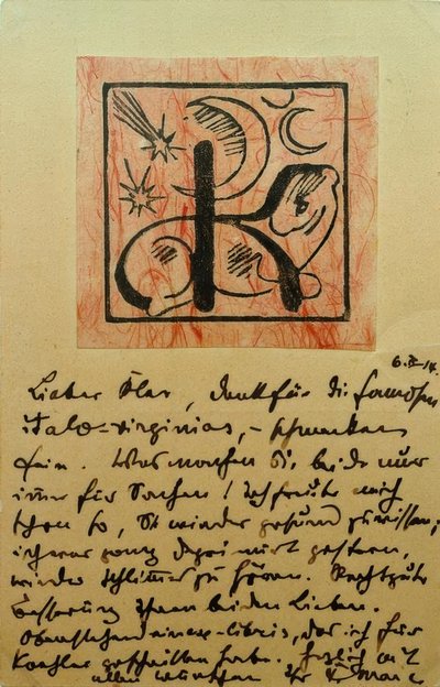 Ekslibris Bernhard Köhler by Franz Marc