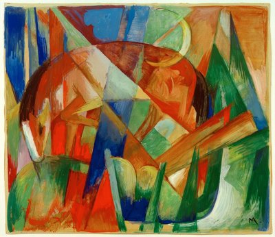 Fabletier II (Pferd) by Franz Marc