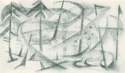 Franz Marc - Tarladan Eskiz Defteri - Sayfa 35 by Franz Marc