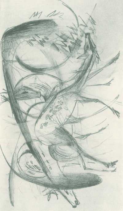 Franz Marc - Tarladan Eskiz Defteri - Sayfa 36 by Franz Marc