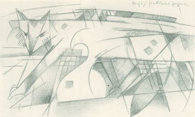 Tilki / renkli kağıt için by Franz Marc