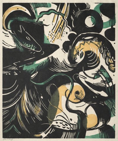 Yaratılış II by Franz Marc