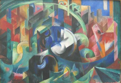 Almanca:  Rinder I Sığır I by Franz Marc