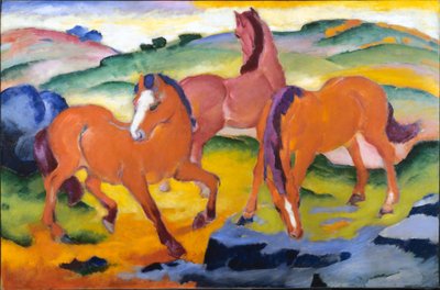 Otlayan Atlar IV by Franz Marc