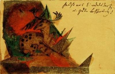 yalancı geyik by Franz Marc