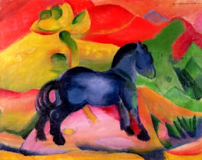 Little Blue Horse, 1912  by Franz Marc