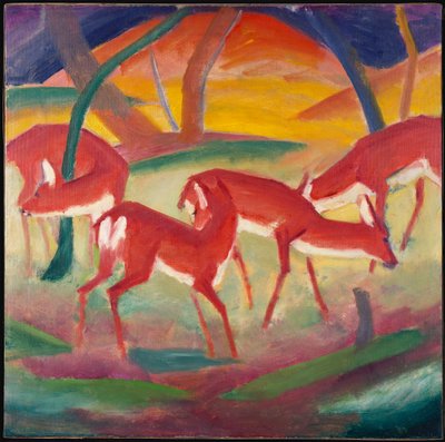 Kızıl Geyik 1, 1910 by Franz Marc