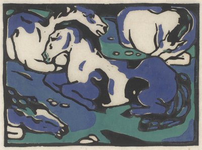 Ruhende Pferde (Dinlenen Atlar), 1911-1912, 1916