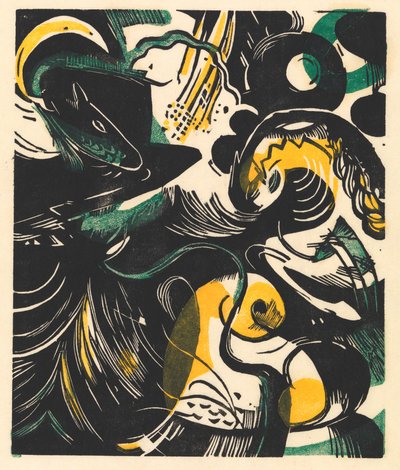 Yaratılış hikayesi II by Franz Marc