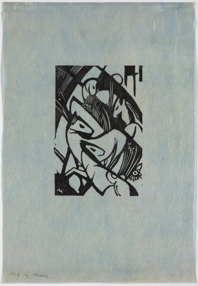 Sıçrayan atlar by Franz Marc