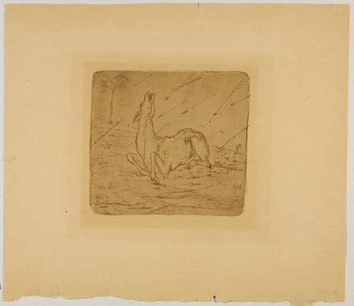 ölmekte olan geyik by Franz Marc