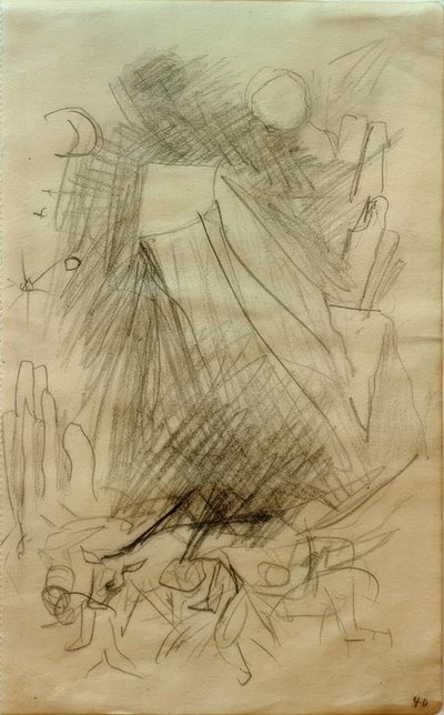 düşen dağ by Franz Marc