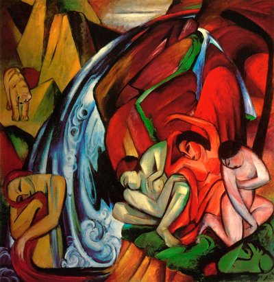 Şelale by Franz Marc