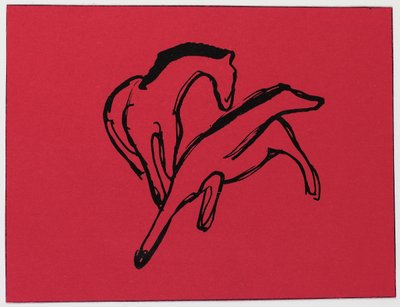 İki at by Franz Marc