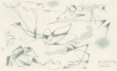 Ağustos böceklerinin doğuşu by Franz Marc