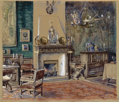Şömineli ebeveyn odası by Franz Poledne