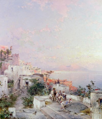Posilipo, Napoli by Franz Richard Unterberger