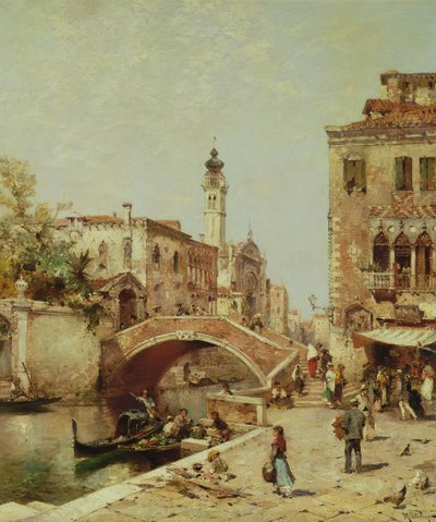 Santa Catarina Kanalı, Venedik by Franz Richard Unterberger