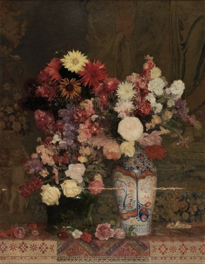 Vazo ile sonbahar çiçekleri by Franz Rumpler