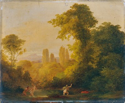 Mitolojik kadro ile manzara by Franz Schrotzberg