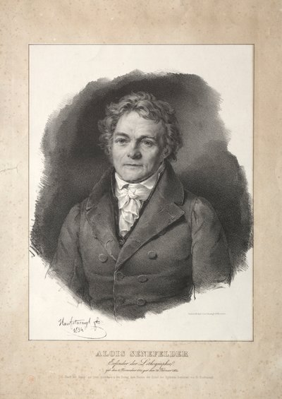 Aloys Senefelder. by Franz Seraph Hanfstaengl