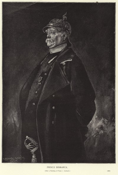 Otto von BIsmarck  by Franz Seraph von Lenbach