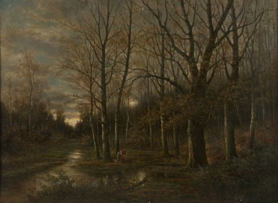 Lundenburg yakınlarındaki Au manzara by Franz Stephan Paschinger