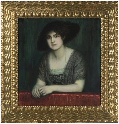 Koyu şapkalı Mary, c. 1916. by Franz Stuck Ritter von