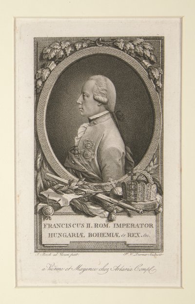 Francis II. ROM. Macaristan İmparatoru ve Bohemya Kralı by Franz Valentin Durmer