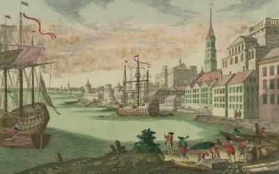 Hraðbátur sem fer framhjá Sagaing by Franz Xaver Habermann