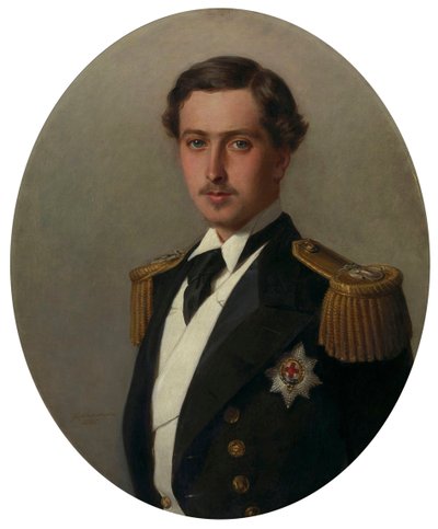 Prens Alfred 1844-1900, daha sonra Edinburgh Dükü portresi, 1865. by Franz Xaver Winterhalter