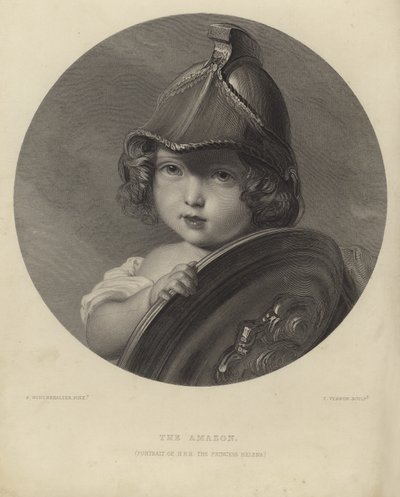 Prenses Helena Amazon olarak by Franz Xaver Winterhalter