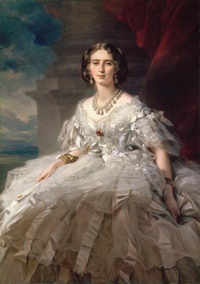 Princesse Tatiana Youssoupov (Ioussoupov, Youssoupoff ) - Prenses Tatiana Yusupova'nın (1828-1879) portresi, Winterhalter, Franz Xavier (1805-1873). Tuval üzerine yağlı boya, c. 1858. Ebat : 148x104 cm. Devlet İnziva Yeri, St. Petersburg by Franz Xaver Winterhalter