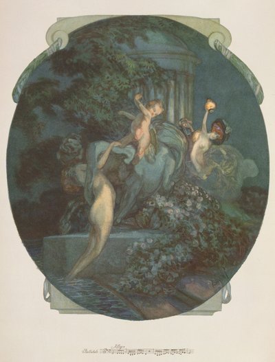 Centaur, Periler ve Aşk Tanrısı by Franz von Bayros (1866 1924)
