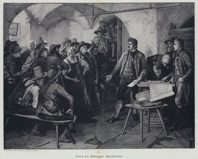 Josef Speckbacher, I. Napolyon yönetimine karşı Tirol isyanının lideri (gravür) by Franz von (after) Defregger