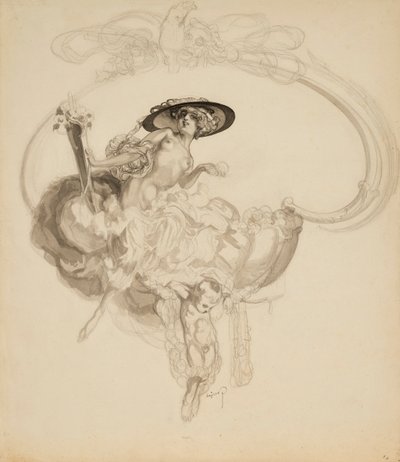 Bayros Franz von - Venus triumphans by Franz von Bayros