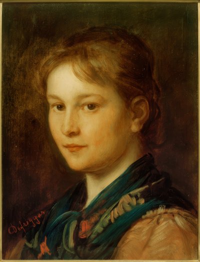 Kızın başı (Sabine) by Franz von Defregger