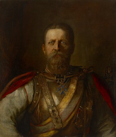 Veliaht Prens Frederick William, daha sonra Frederick III, Alman İmparatoru ve Prusya Kralı by Franz von Lenbach