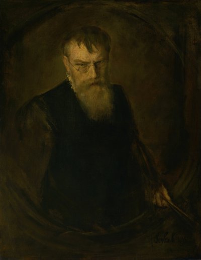 kendi kendine portre by Franz von Lenbach