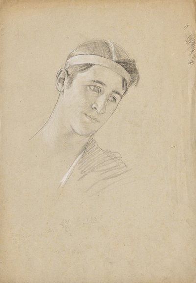 Aşil için kafa çalışması by Franz von Matsch