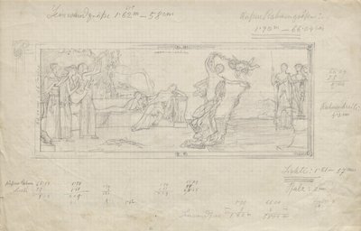 Antik bir Yunan tiyatro sahnesinde dansçı by Franz von Matsch
