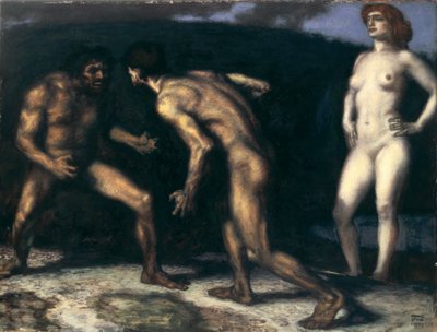 Bir Kadın için Savaş by Franz von Stuck