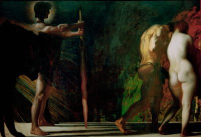 Cennet kaybetti by Franz von Stuck