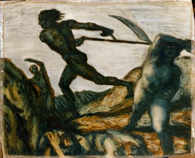 Franz von Stuck, Azrail / resim, 1923 civarı by Franz von Stuck