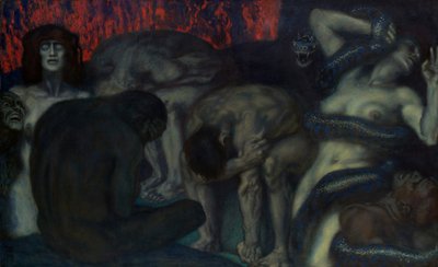 Cehennem, 1908. by Franz von Stuck