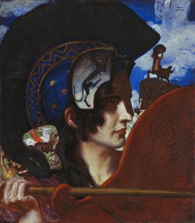 amazonla savaşmak by Franz von Stuck