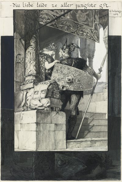 Siegfried ve Kriemhild by Franz von Stuck